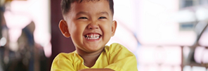 Child smiling after restorative dentistry treatment
